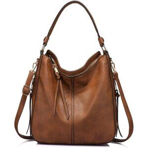 Hobo Crossbody Bags for Women Designer Faux Leather Hobo Handbags Retro